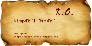 Kispál Ottó névjegykártya